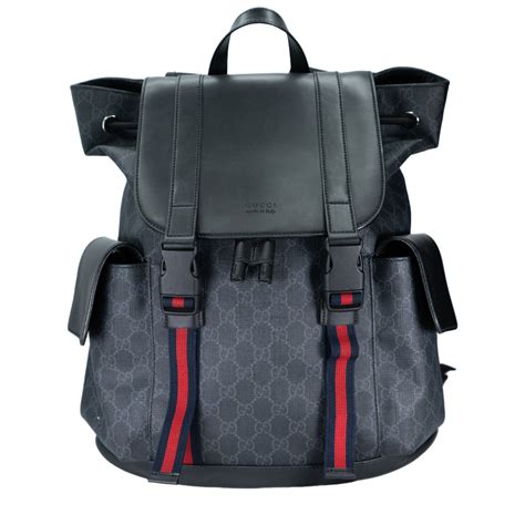 gucci bullet proof backpack|Gucci leather backpack.